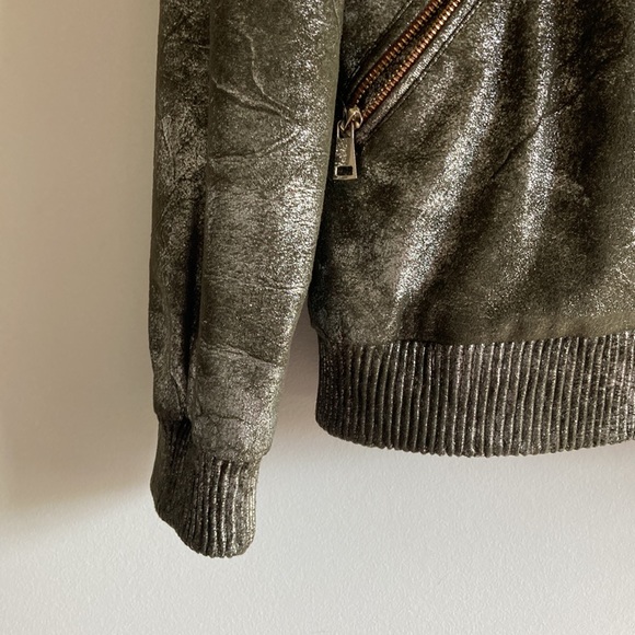 Zara shiny bomber jacket size Small - Picture 3 of 8